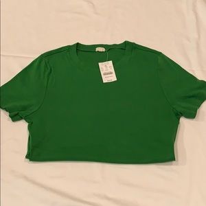 J crew factory T-shirt. NWT. Large. Green